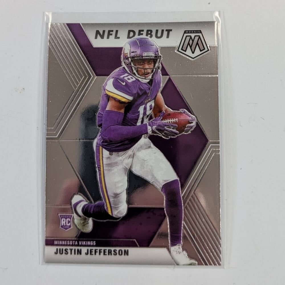 2020 Panini Mosaic Justin Jefferson #270 Rookie RC NFL Debut Minnesota Vikings